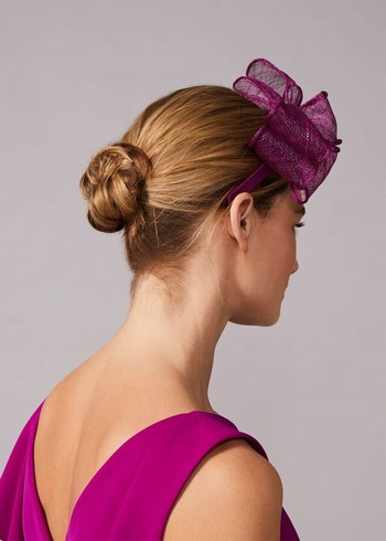 Phase Eight Zalinda Bow Hats Purple USA | 7910834-TE